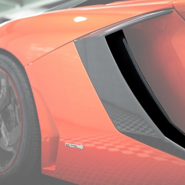 Карбоновая средняя часть боковых воздухозаборников Mansory Style 2 для Lamborghini Aventador
