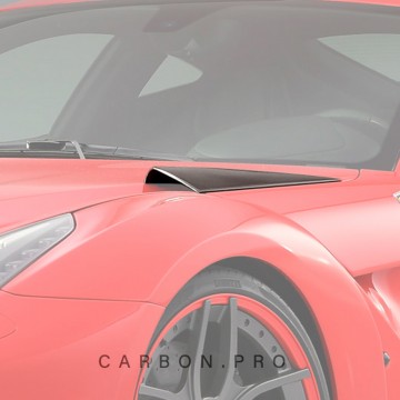 Карбоновые боковые вставки для воздухозаборников капота Novitec Style для Ferrari F12 Berlinetta