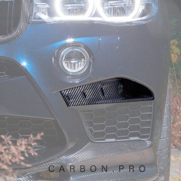 Карбоновые накладки в передний бампер для BMW X5 M F85