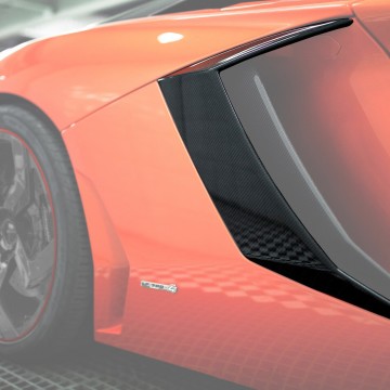 Карбоновые воздухозаборники боковые широкие Mansory Style 2 для Lamborghini Aventador