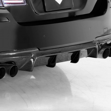 Карбоновый диффзузор заднего бампера M Tech Vorsteiner Style для BMW 5 series
