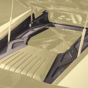 Карбоновый кожух двигателя Mansory Style для Lamborghini Huracan