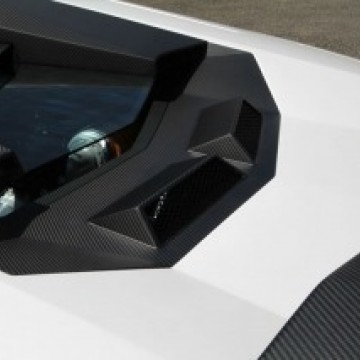 Карбоновый воздухозаборник на крышку двигателя Novitec Style для Lamborghini Aventador