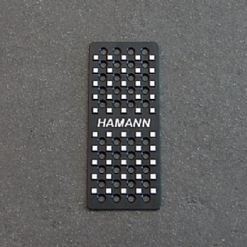 Алюминиевая площадка для левой ноги Hamann черная анодированная для BMW 5 Series G30, G31