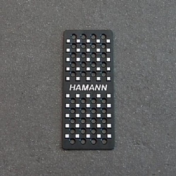 Алюминиевая площадка для левой ноги Hamann черная анодированная для BMW 5 Series G30, G31