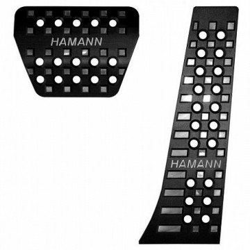 Алюминиевые накладки на педали Hamann черные для BMW 5 Series G30, G31 АКПП