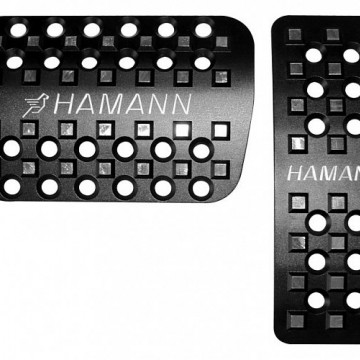 Накладки на педали из алюминия Hamann черные для Mercedes-Benz GLE-Class Coupe C292, GLE-Class W166, GLS-Class X166