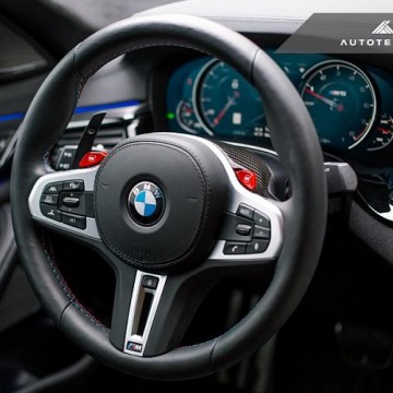 Карбоновая накладка на руль AutoTecknic для BMW M5 F90 Sedan; M8 F91, F92, F93; X3M F97; X4M F98