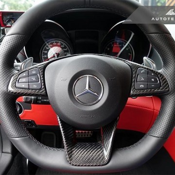 Карбоновая отделка руля AutoTecknic для Mercedes-Benz AMG моделей