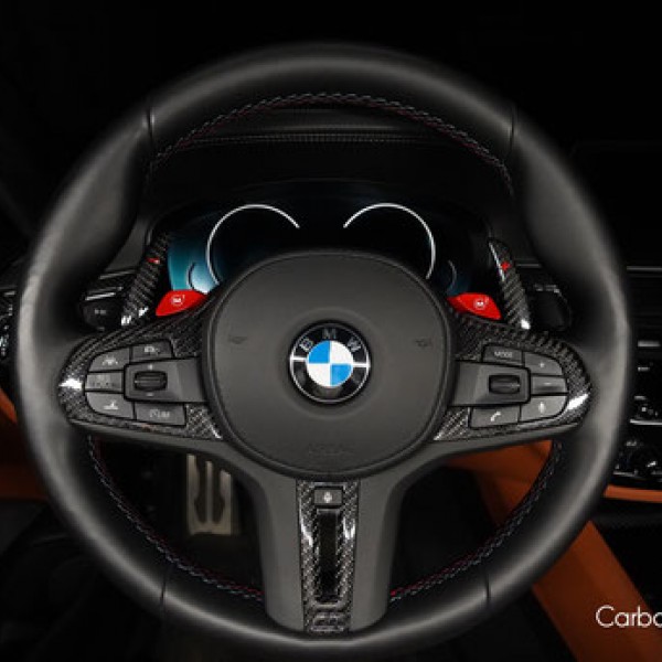 Карбоновые вставки в руль CF-Art для BMW 8 series G14, G15, G16; M5 F90 Sedan; M8 F91, F92, F93