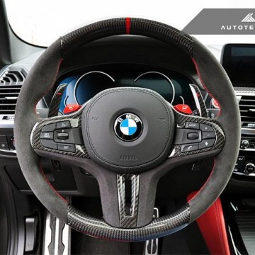 Руль с измененной анатомией и вставками из карбона AutoTecknic для BMW X3 G01, X3M F97, X4 G02, X4M F98