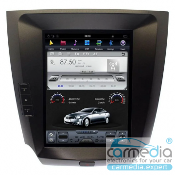 Штатное головное устройство Carmedia ZF-1130-DSP-X6 Tesla-Style для Lexus IS